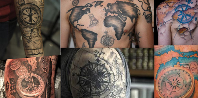 25 Amazing Travel Tattoos Designs : Tour My India