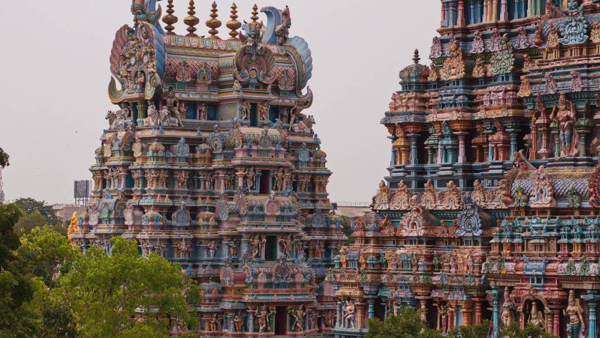 India - Tamil Nadu - Madurai - Meenakshi Temple - Hanuman …